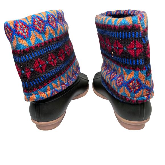 Womans mukluks rubber and woven boots size 7 - Picture 5 of 8